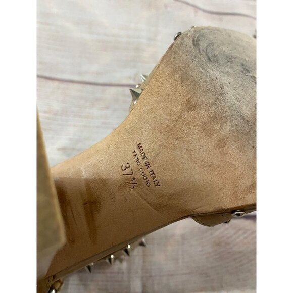 Laurence Decade Women's Studded Open Toe Ankle Booties - 37 1/2 - Picture 12 of 13